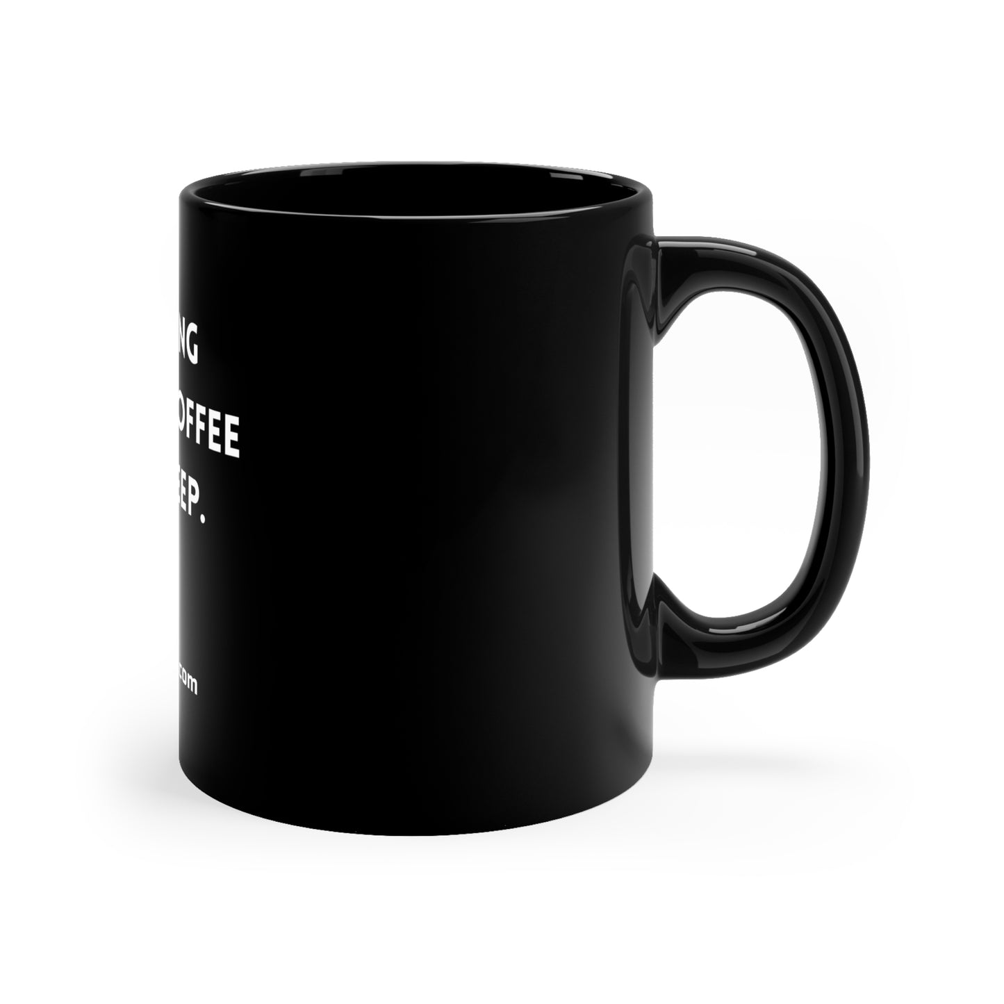 Black Coffee Mug, 11oz